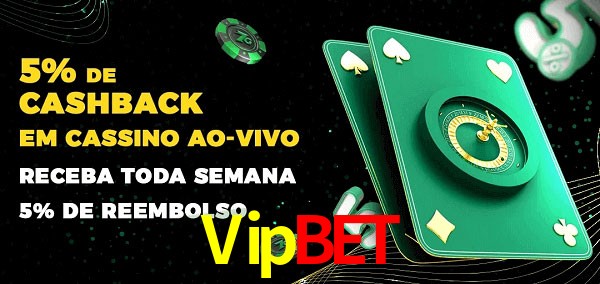 Promoções do cassino ao Vivo Vipbet